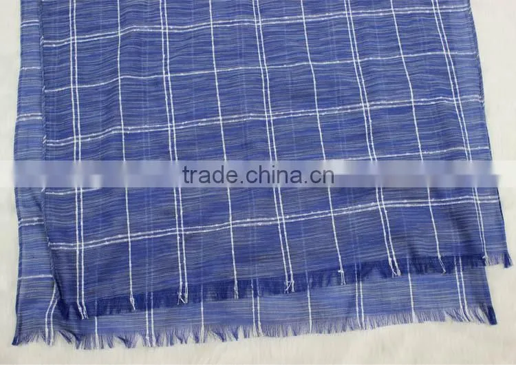 2016 Fashion Ladies Checked Plaid Viscose Pashmina Blanket Scarf Shawl