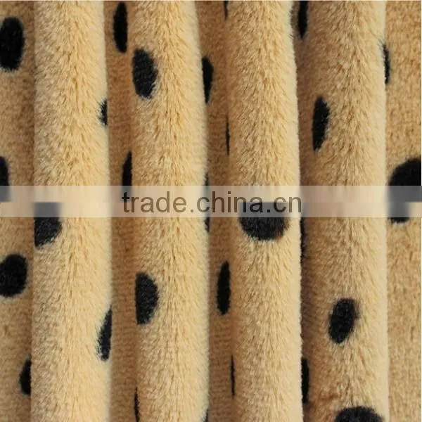 100 poly dots dog toys print plush fabric