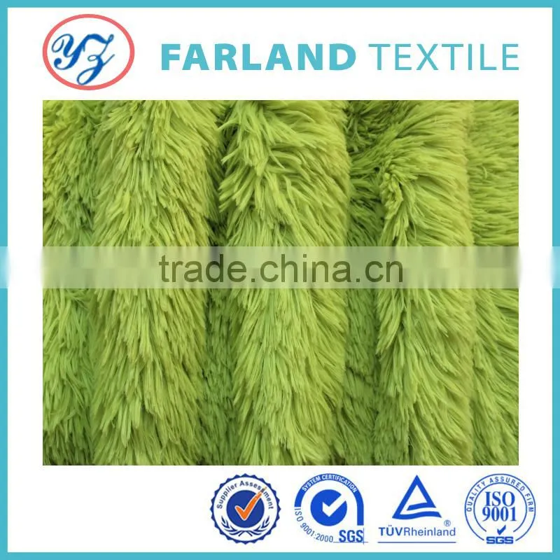 100% polyester quality 45mm high pile plush fabric for plush toy