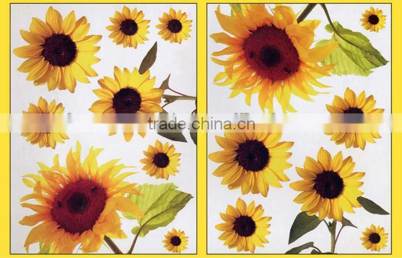 nice bright sunflower baby room wall stickers