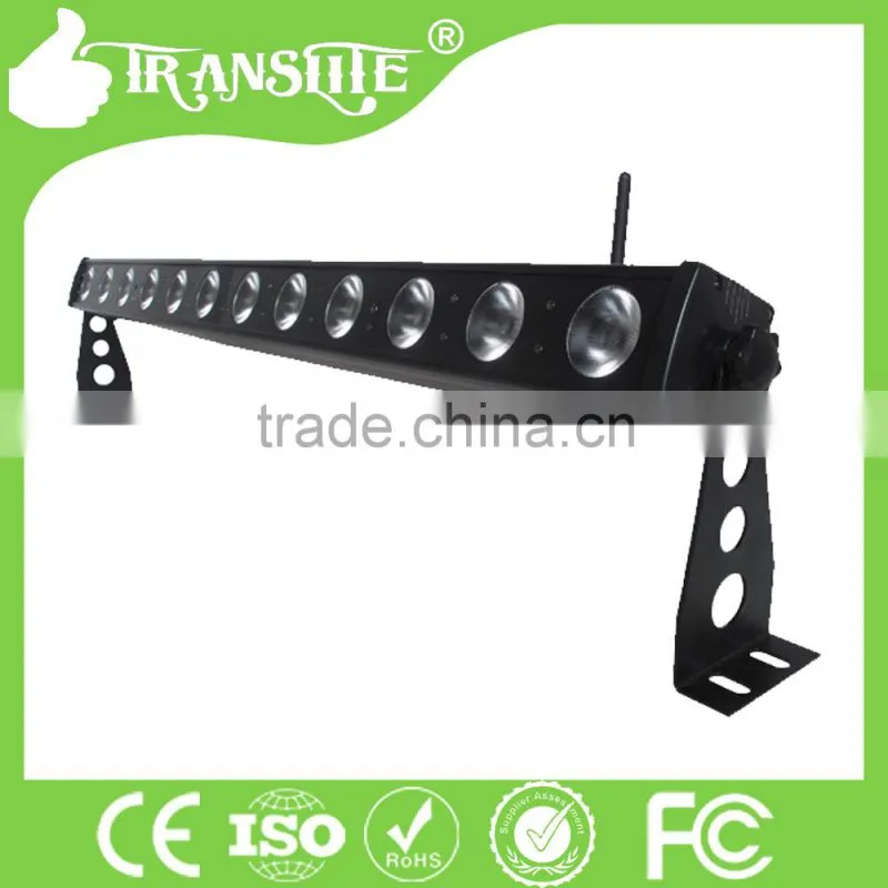 2015 Professional reasonable price and good quality 12pcs RGBW 4in1 Bar Light Wireless DMX Led Stage Bar Lighting