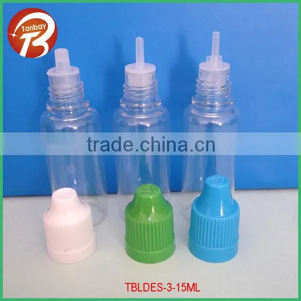 20ml plastic PET e cigarette bottle with childresistant capTBLDES-3-20ml