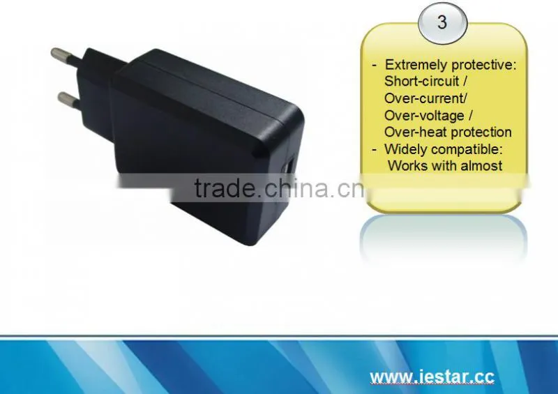 top saler Universal Dual USB Wall Charger 2.1A CE,RoHS,FCC