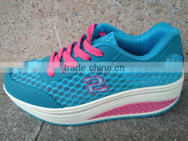 new colourful charming design ladies sport shoes with net