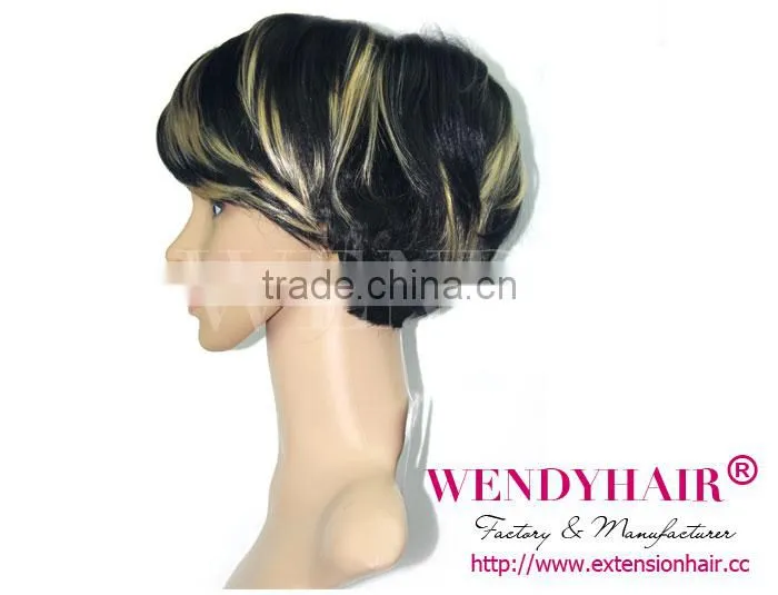No Shedding Synthetic wigs for white women,Blonde high light hair wigs synthetic
