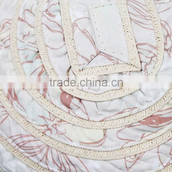 jacquard wholesale cheap paper straw hat for lady