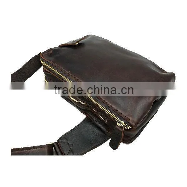 The great popular men leatehr waist bag the leather chest belt bag wholesale