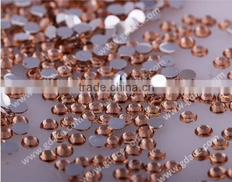Hyacinth color flat-back hot fix epoxy in bulk China Factory whole sale cheap price