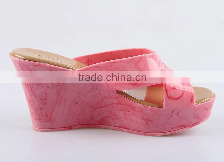 2015 New Wedges Slippers Waterproof Slippers Summer Fish Mouth Female Wedge Slippers