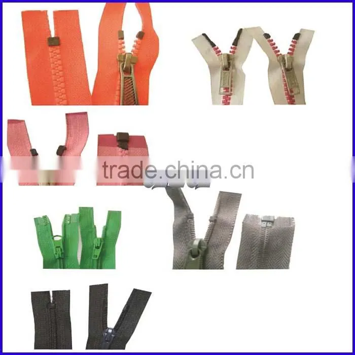Semi auto top stop with pin box and top stop with bottom stop plastic zipper injection molding machine