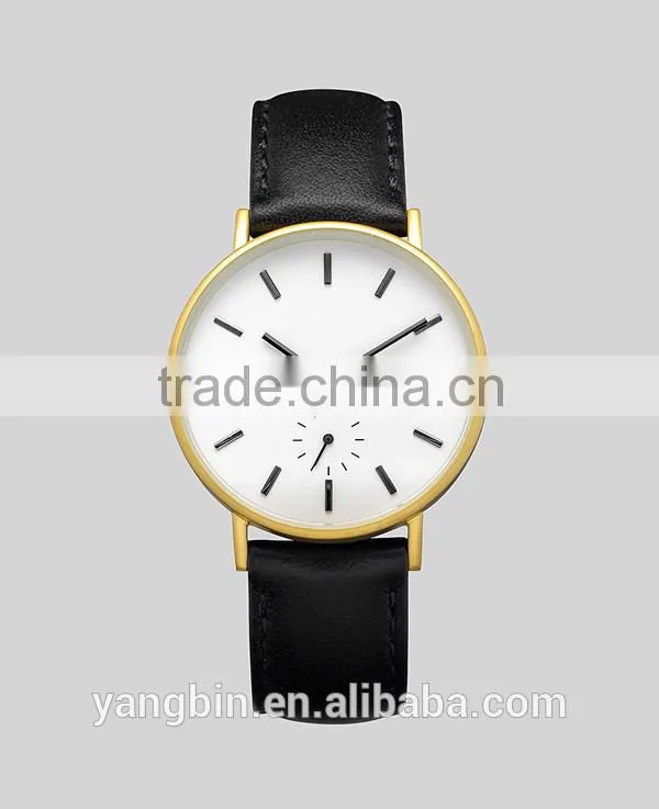 Alibaba reverse chinese style gold plated wrist watch
