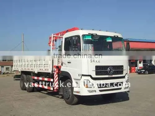 Dongfeng Tianlong 6*4 truck mounted crane factory directly sales