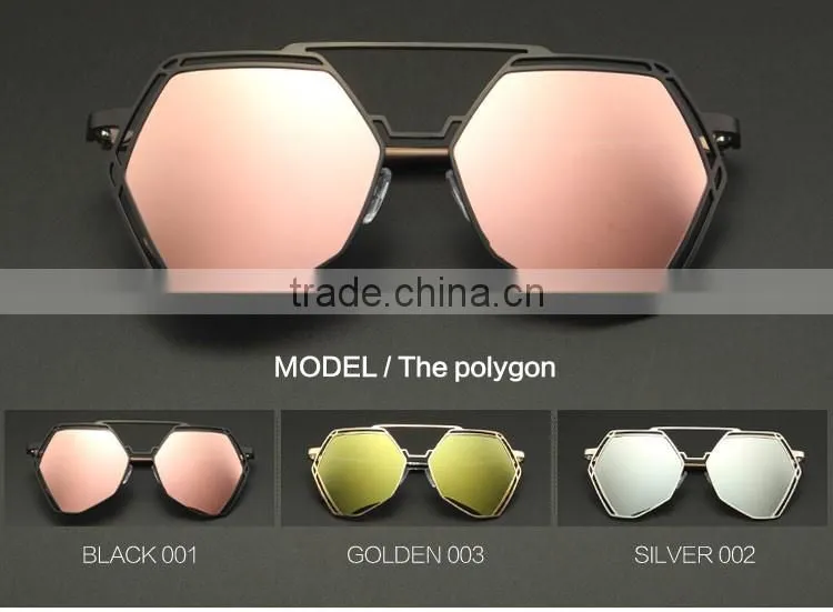 China Factory custom fashion metal sunglasses UV400 polarized sunglasses