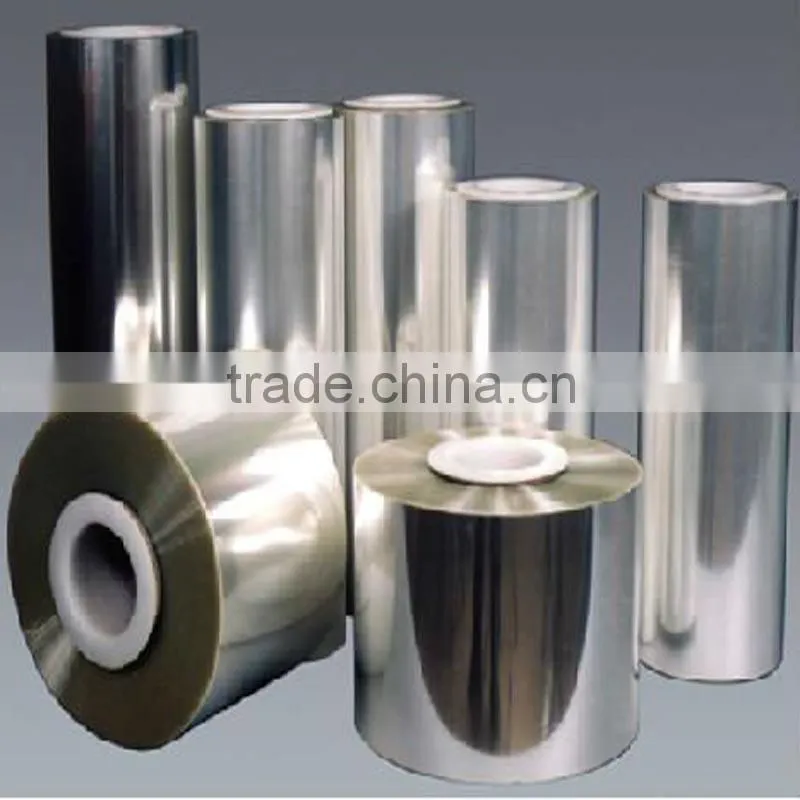 Clear rigid anti-static pet film for thermoforming