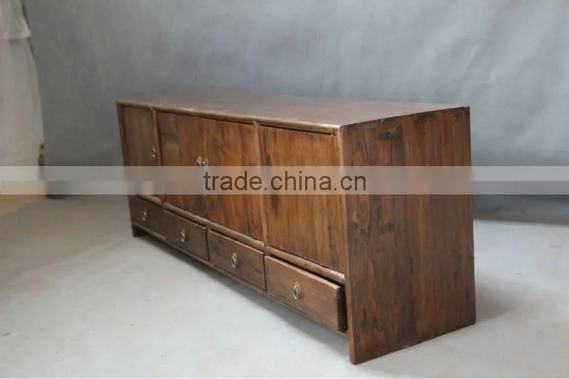 Antique vintage wood furniture tv cabinet