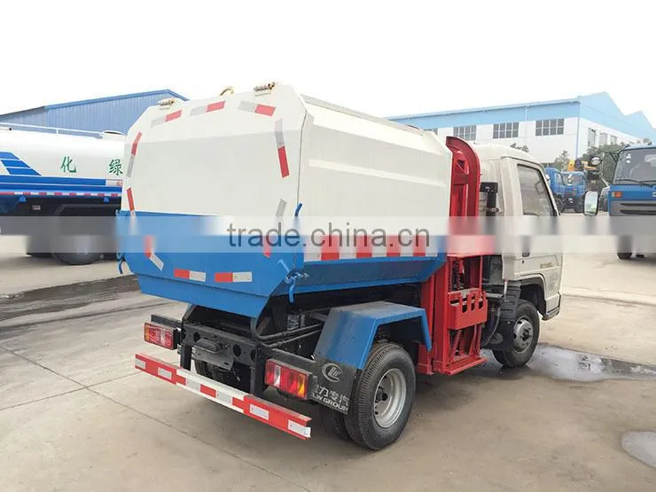 2 t Garbage Truck, 2 ton bucket side lifter garbage truck, 2 m3 hydraulic lifter garbage truck