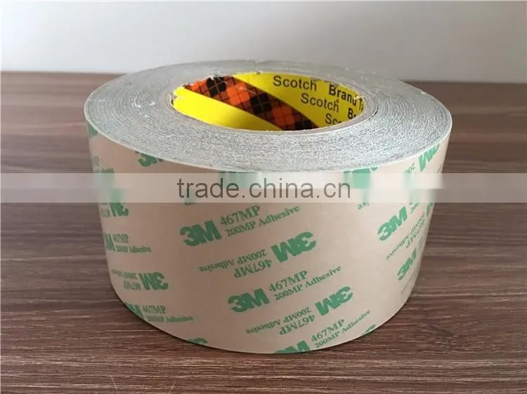 Double Sided Transfer Acrylic Tape Heat Resistance 3M 467MP with ISO 9001 Certified
