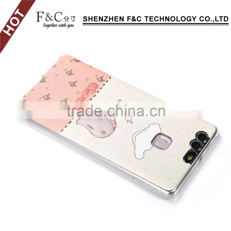 2016 new Fashion High quality TPU Back cover case for Huawei P9