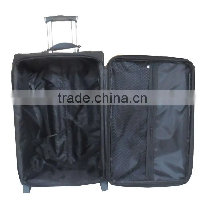 China style latest design best quality common accesories black luggage set