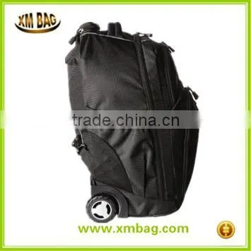 Trolley travel school laptop backpack with wheels in high quality