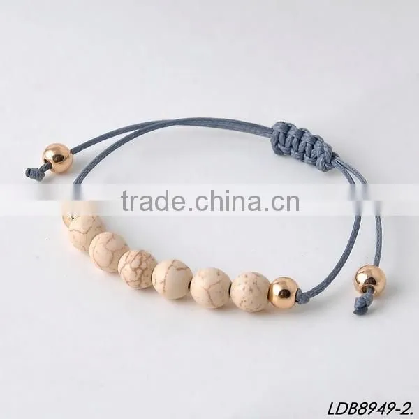 2016 Handmade stretch rope turquoise bracelets