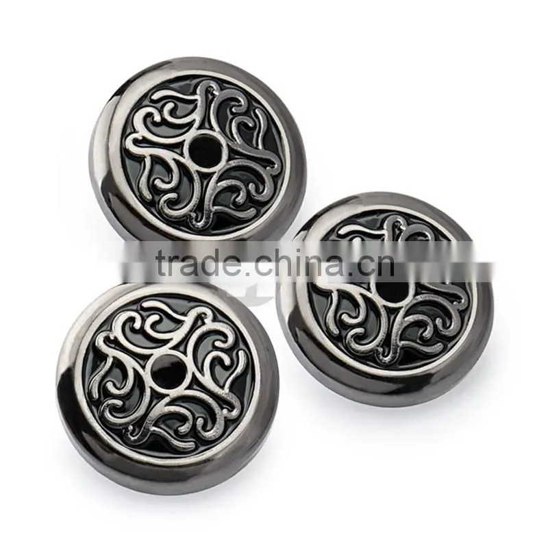 Wholesale Custom Gun Metal Cap Top Sew Buttons For Women Fashion Coats