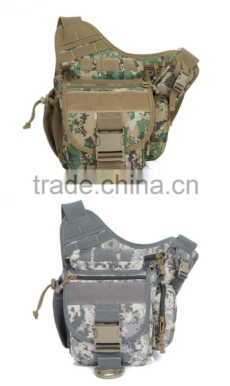 Outdoor leisure camo tactical military army saddle bag