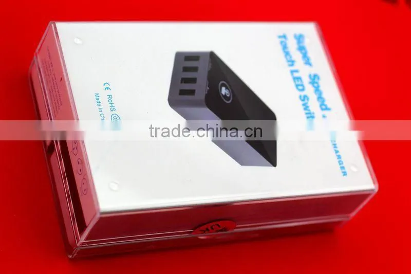 China supplier wholesale 5V 2.1A 4 ports desktop-size smart USB travel charger