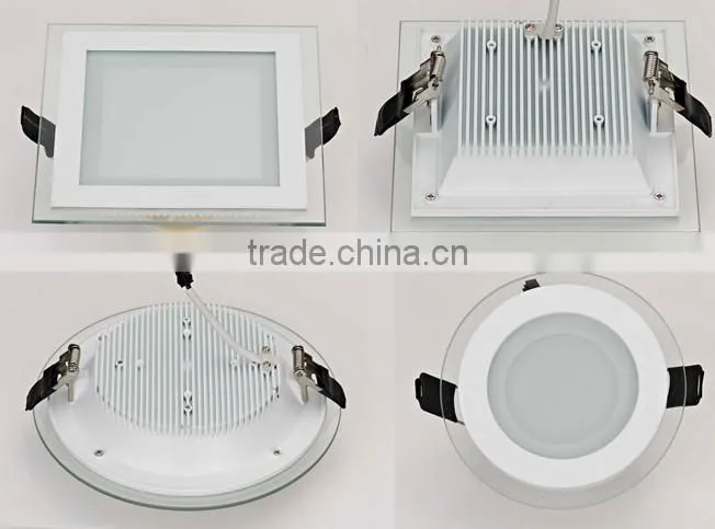Hot selling 6w 12w 18w Epistar smd round you jizz tube glass panel light free porn tube cup wall panel led