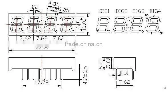 single color 0.36 inch led display outdoor