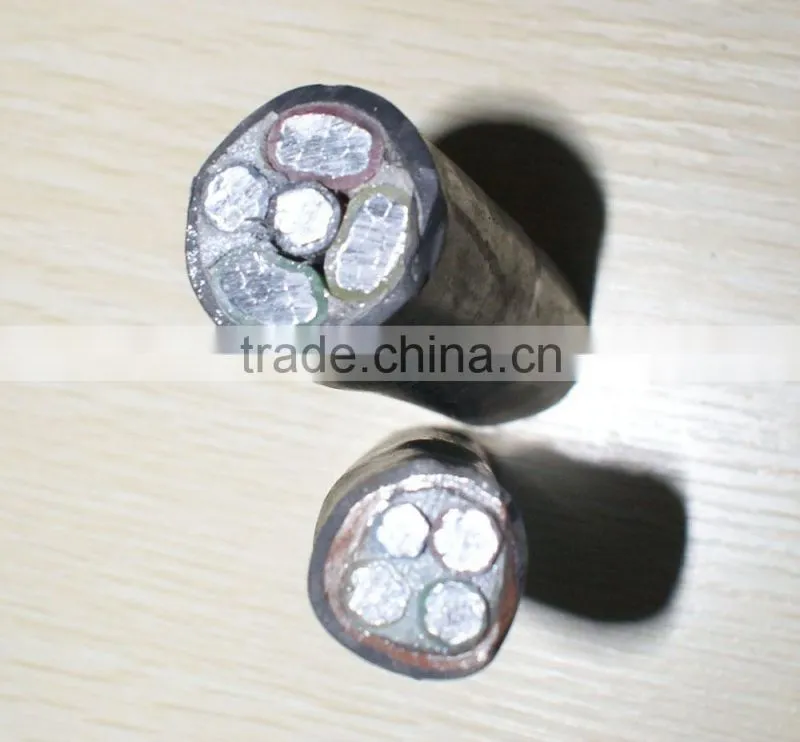 0.6/1kv Copper/Aluminum conductor XLPE insulation Steel wire armoured PVC Sheath Power cable