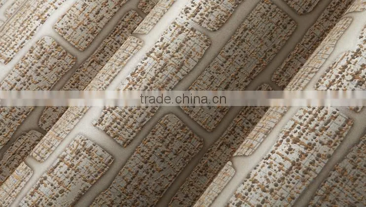 modern design natural style 3d brick wallpaper