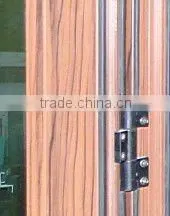 aluminum accordion folding doors with internal shutter and blinds