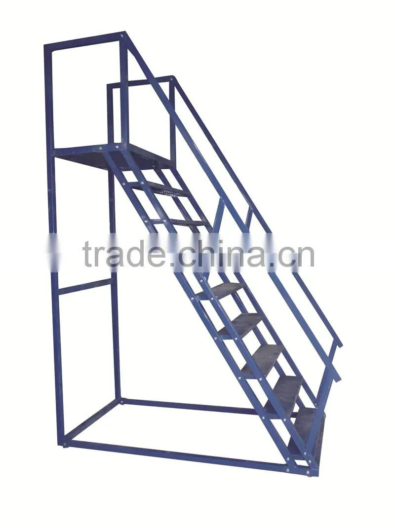 supermarket ladder climbing trolly metal ladder truck