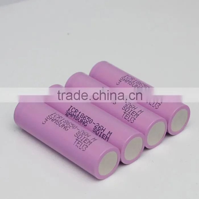 2600mah 3.7v 18650 Rechargeable lithium ion Batteries