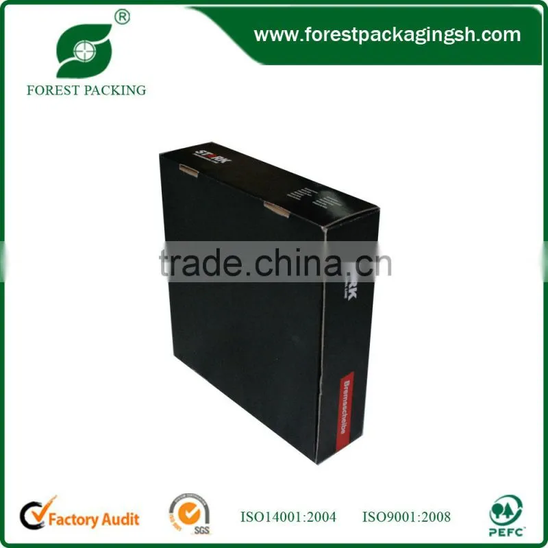 2015 NEW STYLE FANCY BLACK CORRUGATED BOX EP472000025
