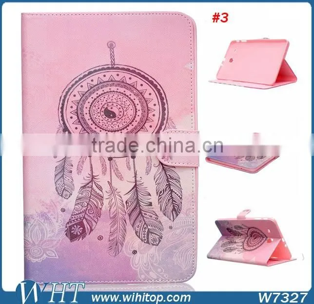 New Products for Samsung Galaxy Tab E T560 Cartoon Painting Leather Flip Case
