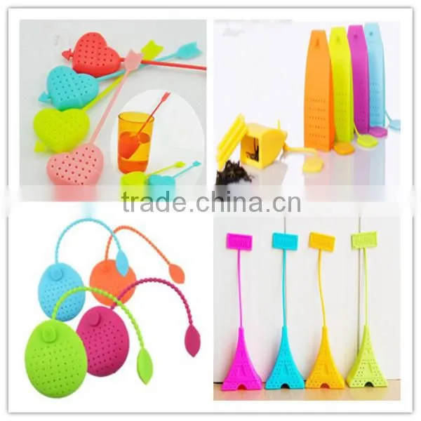Fruit Shape FDA/LFGB Food Grade Silicone Infuser Tea Strainer
