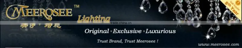 China Supply Metal Crystal Chandelier Lamp With Fabric Shade MD8788-6