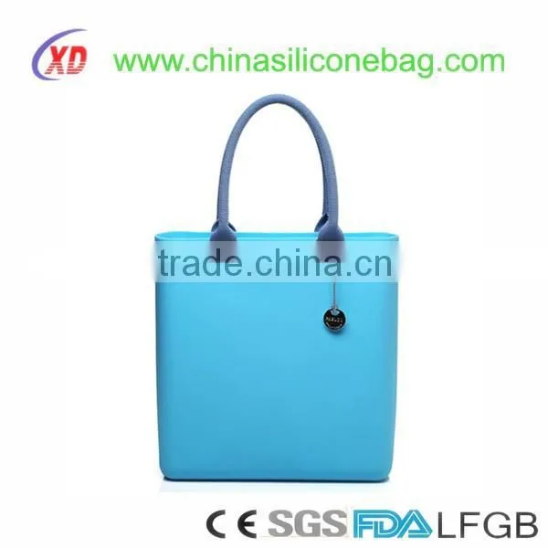 2016 hot sale silicone handbag shopping woman tote bag