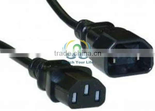 6' FT PC Computer Monitor Power Cord AC Extension Cable SS-CB021 Extension Cable