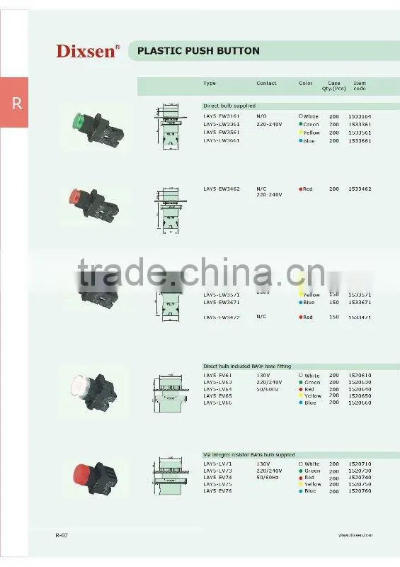 (XB2) LAY5-EV133 PUSH BUTTON SWITCHES