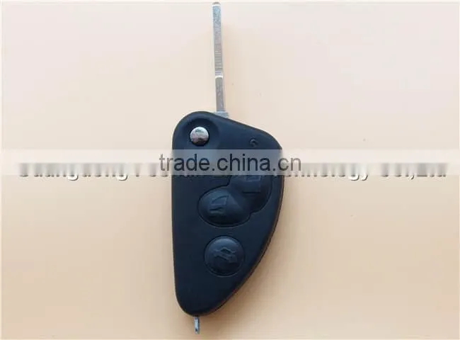 3 Button Folding Car Key Blank For Alfa Romeo Remote Control Flip Key Shell