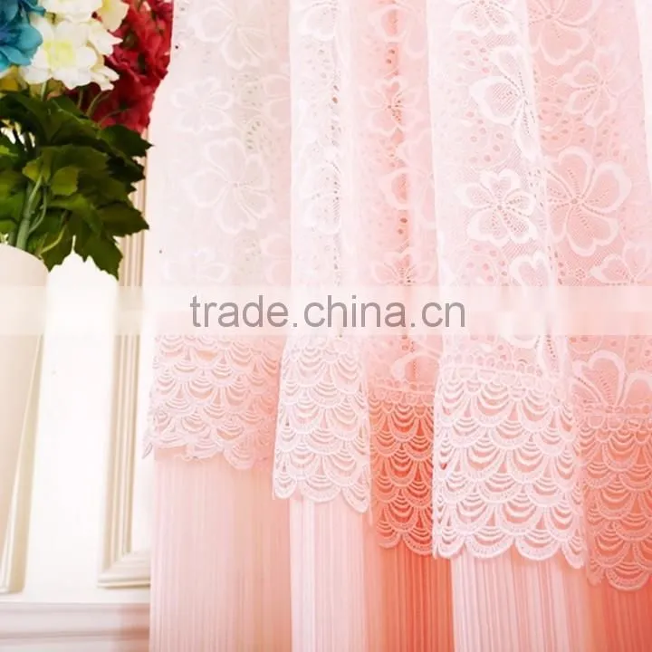 knitting jacquard lace fabric for curtains 8833