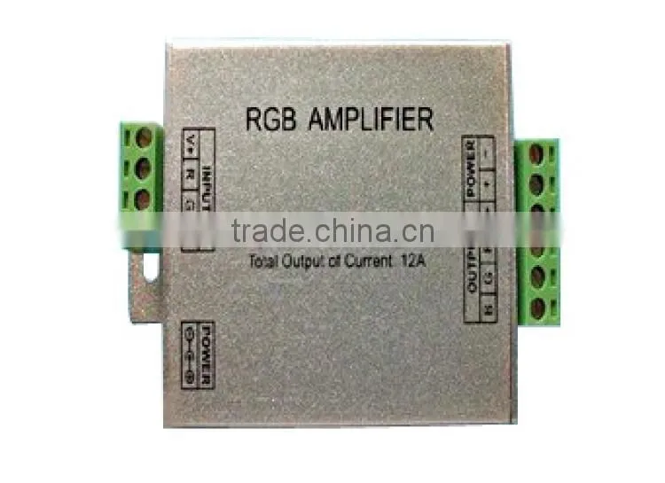 12VDC plastic shell waterproof high power RGB Amplifer for led strip light