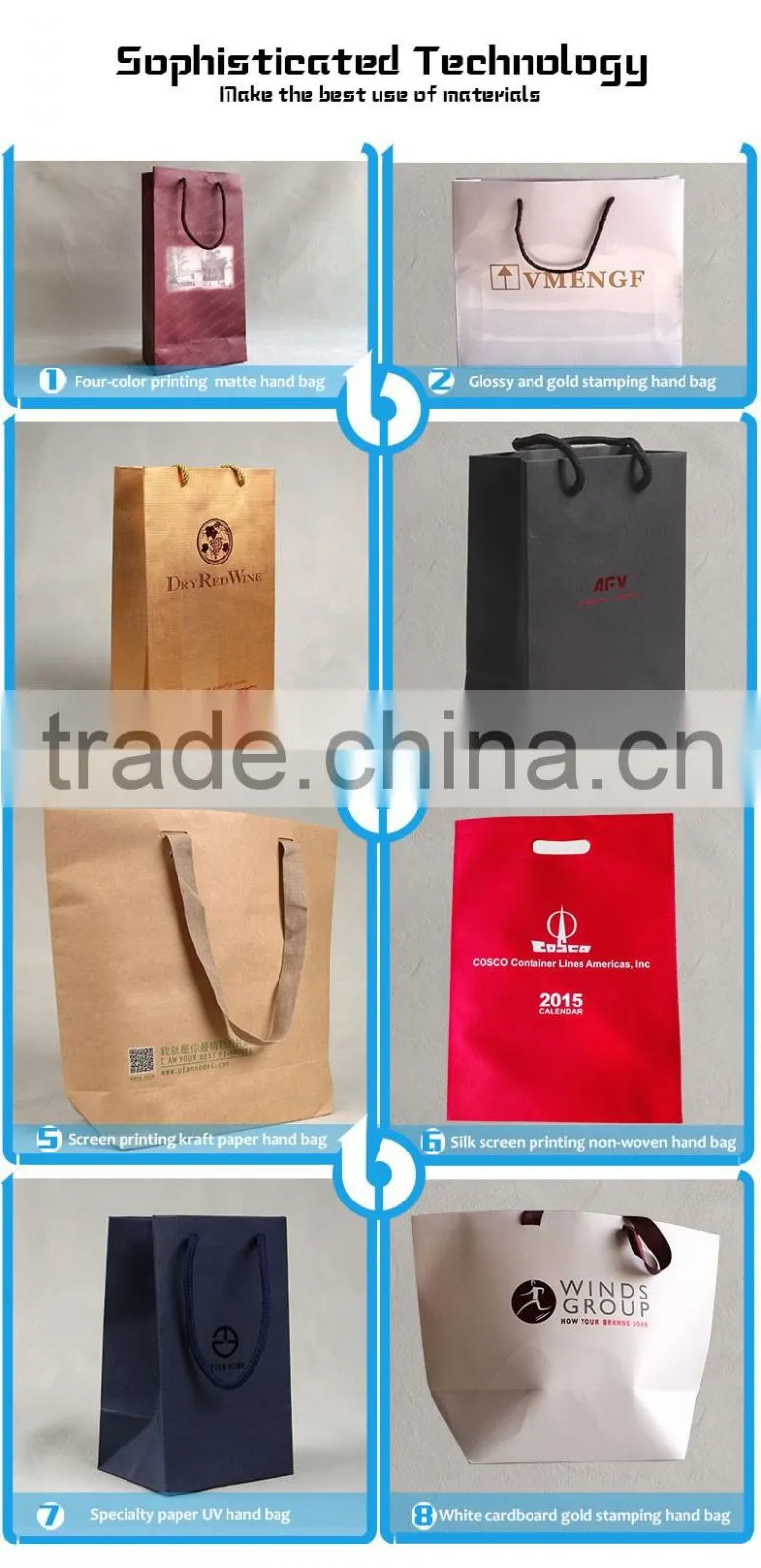Sell non-woven cloth hand bag for good wood products
