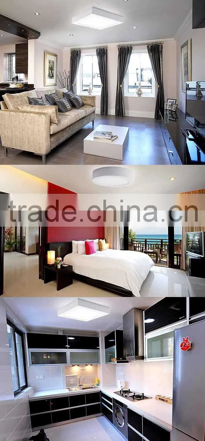 Hot sale round square ultra thin 6w led panel light surfacemounted