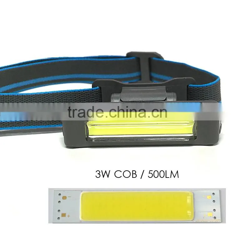 Professsional Lighting Products BT-4901 7 Light Level 3W Head Light, COB USB Head Lamp