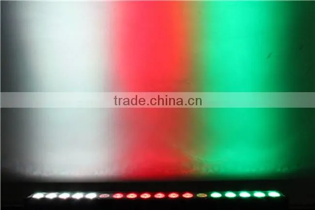 Sound-active DMX LED Pixel Bar, 18*4-in-1 RGBW Color Wall Washer