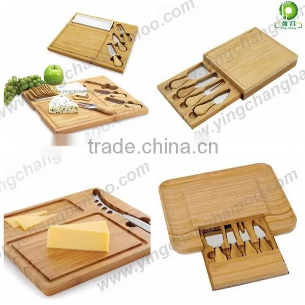 Custom bamboo vegetable cutting board